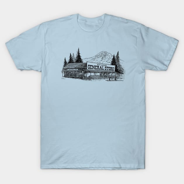 Old general store drawing T-Shirt by 1-900-SLEEZE